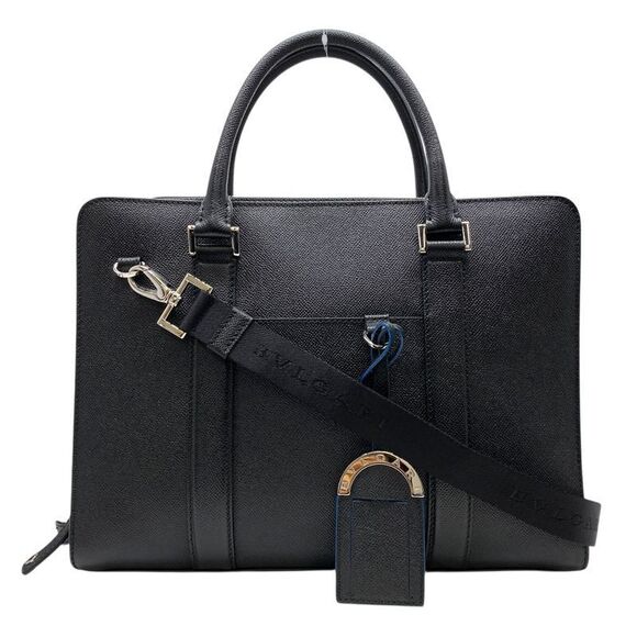 Bvlgari Other - Bvlgari Business Bag Briefcase Document Purse Handbag 2WAY PVC Leather Black